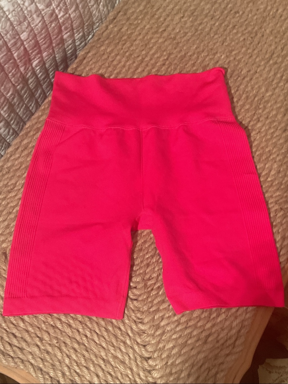 Forever 21 Hot Pink High-Rise Bike Shorts